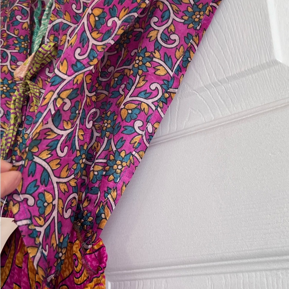 Colorful Patchwork Maxi Dress - Picture 7 of 10